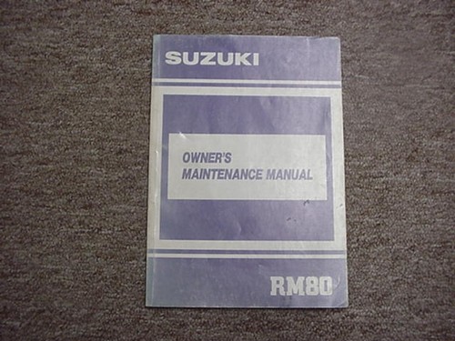 Suzuki rm80 maintenance - maintenance, 1990