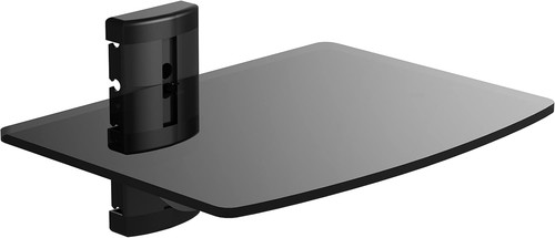 Tempered black glass floating - tempered,