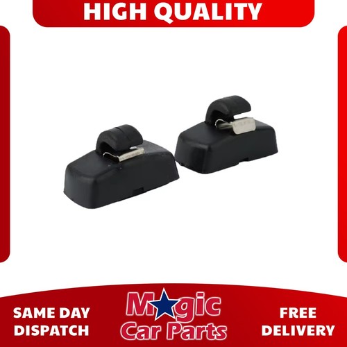Front sun visor hook clips - front,