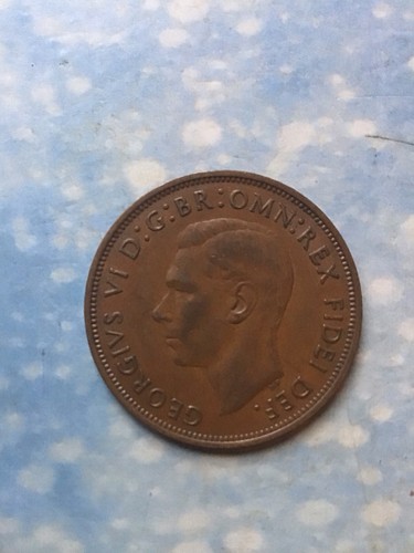 1950 king george one penny - 1950,