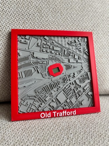 Printed old trafford city - 3d,