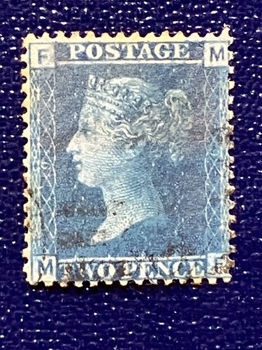 Two penny blue - blue, plate