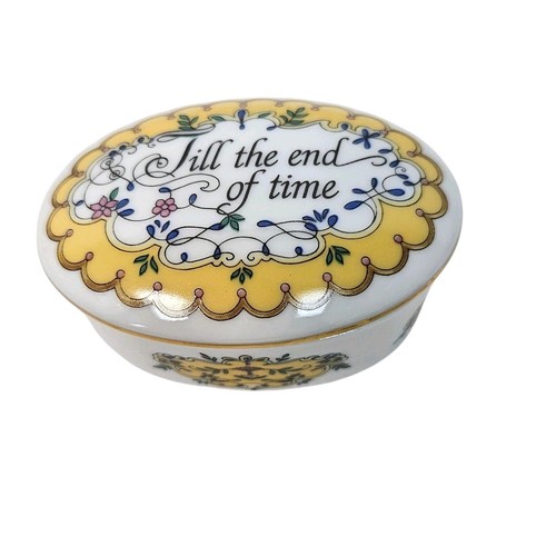 Franklin porcelain music box - porcelain,