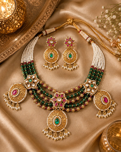 Bridal kundan necklace - bridal,
