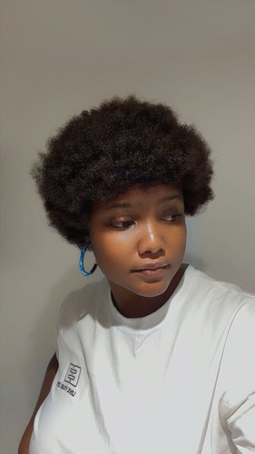 Natural afro wig human hair - wig,
