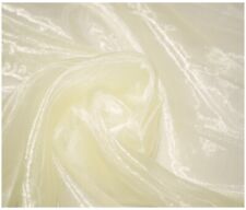 Sheer Organza Fabric Voile Drape Bridal Wedding Material Plain - 150cm Wide