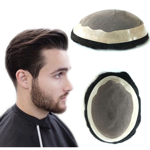Mens human hair replacement - human,