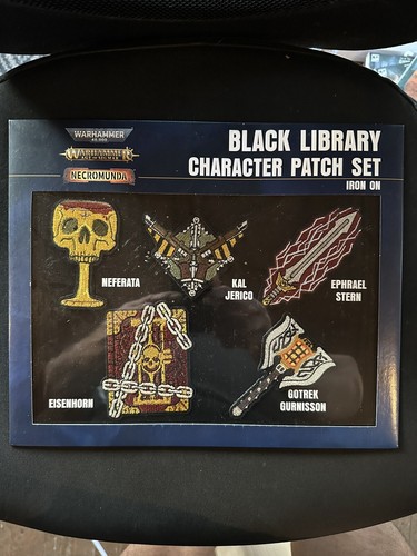 Black library character - library, patch