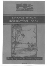 FERGUSON LINKAGE WINCH W-UE-20 OPERATORS MANUAL WITH PARTS LIST