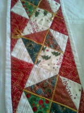 CHRISTMAS Patchwork TABLE Runner Pre cut FABRIC KIT & PATTERN make yourself
