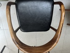 High Quality Walnut Leather Chairs