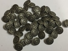 50 Antiqued Silver Patterned