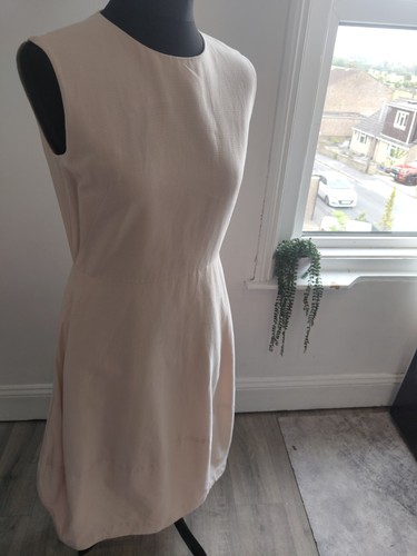 Peach coloured cos dress - coloured,