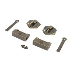 _Retro Buckle Lock Zinc Alloy