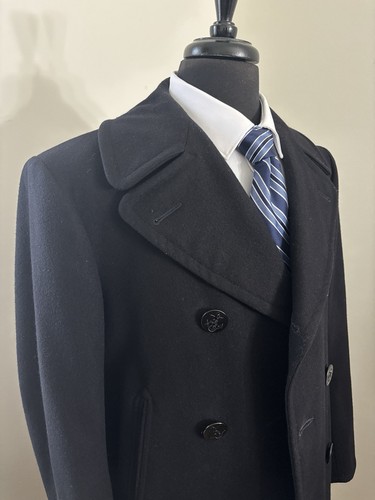 Wool coat mens 38r - wool,