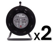 Extension Cable Reel 2 Socket