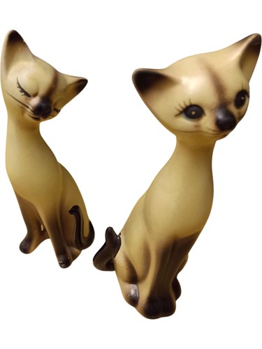 Vintage siamese cat figurines - siamese,