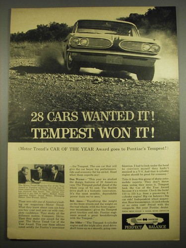 1961 pontiac tempest - pontiac, car