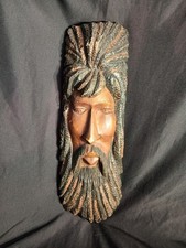 Jamaican Hand Carved Wood Head