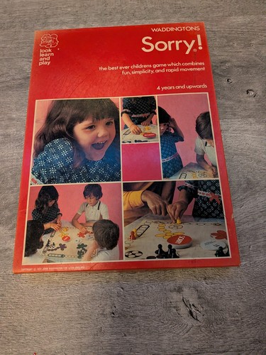 Sorry board game - 1970s, edition