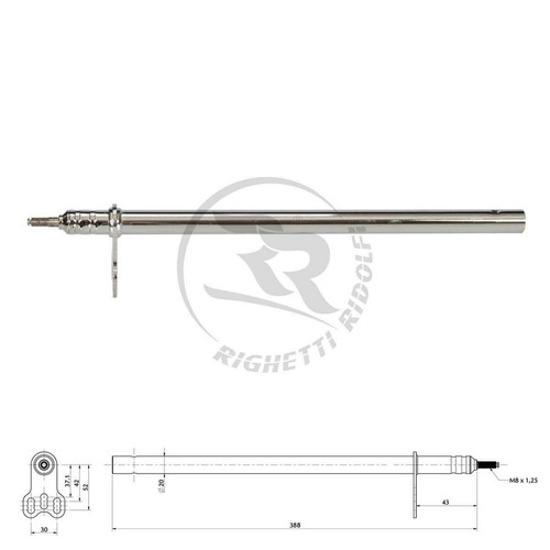 Cadet kart 390mm chrome - 390mm,