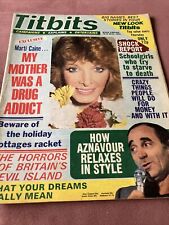 Titbits Marti Caine. Charles Aznavour. Ingrid Pitt. Mary Quant. Michael Crawford