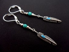 Pair tibetan silver dangly - silver,