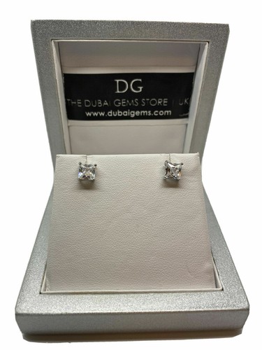 White gold finish princess cut - princess,