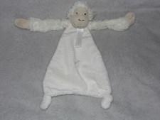 Happy Horse monkey comforter soft toy cream white ivory blankie