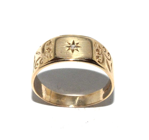 Gents mens 9ct yellow - 9ct, gold