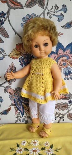 Vintage squeaky doll 1970s - vintage,