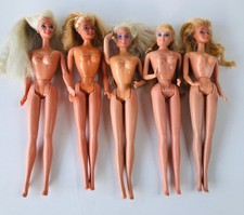5 X Vintage Blonde Barbie