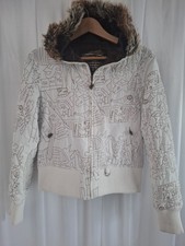 Vintage Y2K Punky Fish Hooded Jacket with Embroidered Graphic and Hood - Size S 