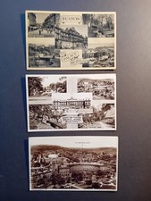3 x Vintage Postcards of Buxton, Palace Hotel, 1954