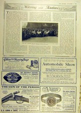 Original Old Antique Print 1916 Napier Car Motor Red Cross Advert 20th Century