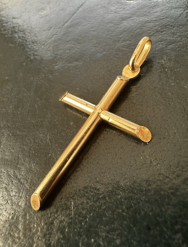 Vintage 9ct yellow gold - vintage, tube