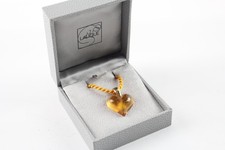 Lalique Heart Pendant Necklace Signed Branded Boxed