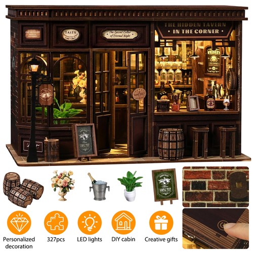 Miniature house diy retro - miniature,