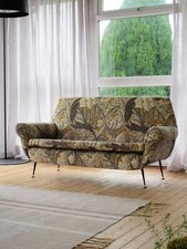 VINTAGE 1950s MIDCENTURY ITALIAN PETITE SOFA MORRIS & CO ACANTHUS Minotti retro