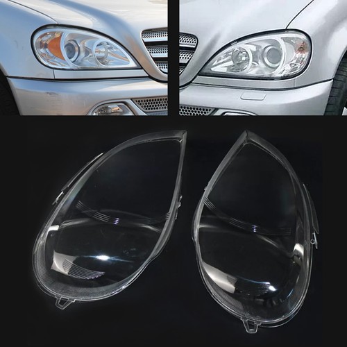 2pcs front headlight glass - 2pcs,