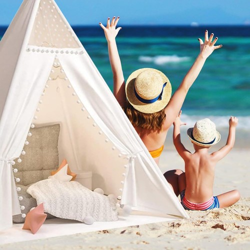 Large kids teepee lace - lace, wood