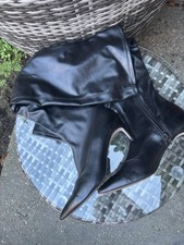 Topshop Women's Black Over The Knee Boots  , Kitten Heel ,size 6