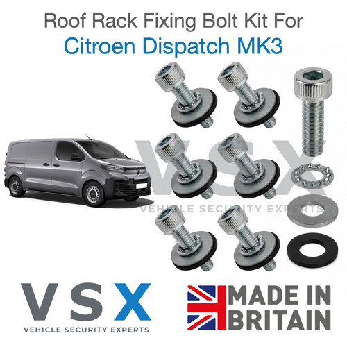 Roof rack fitting bolt kit - rack,