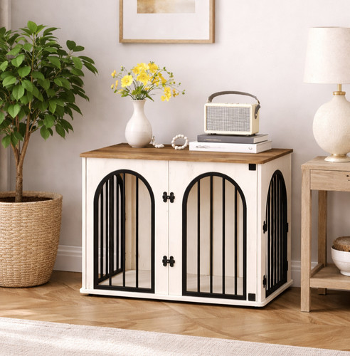 Dog crate furniture - furniture, wooden