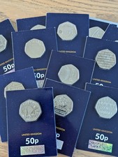 Westminster Change Checker 50p Selection of BUNC UNC Carded Coin