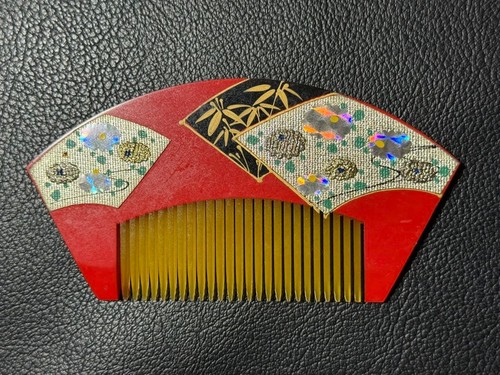 Kanzashi kimono comb hologram - kanzashi,