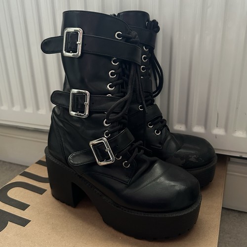 Black goth punk emo platform - emo,