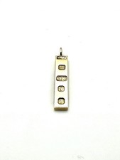 9ct Gold Ingot Pendant Solid