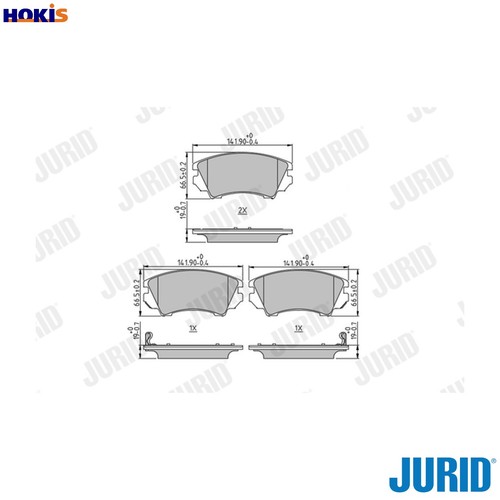 Brake pad set - set,