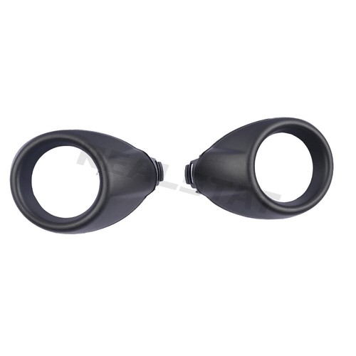 Pair black front fog - pair,